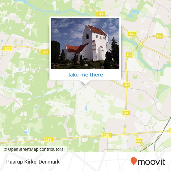 Paarup Kirke map