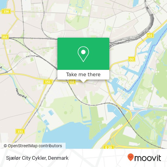 Sjælør City Cykler map