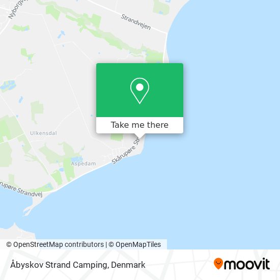 Åbyskov Strand Camping map