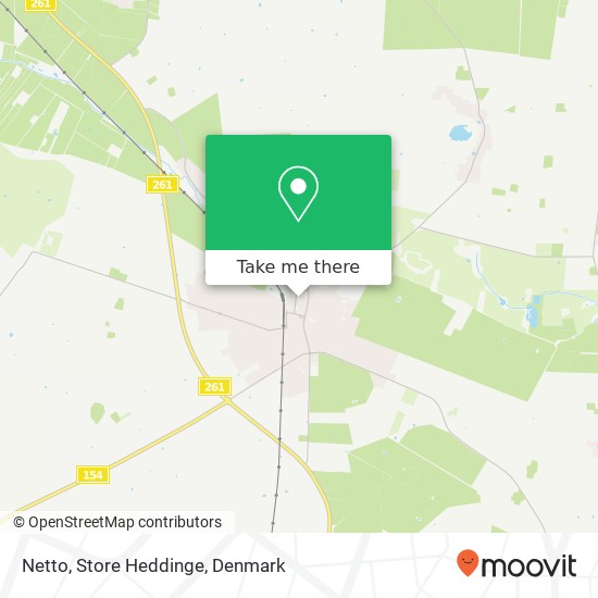 Netto, Store Heddinge map
