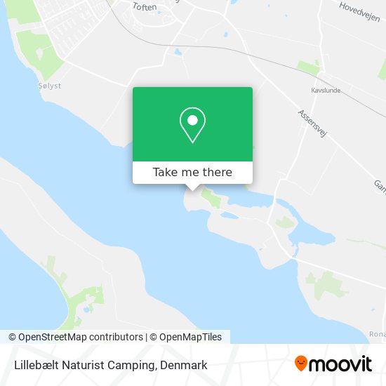 Lillebælt Naturist Camping map