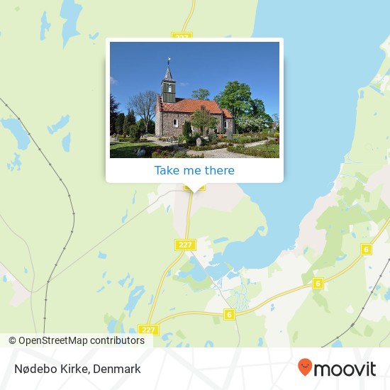 Nødebo Kirke map