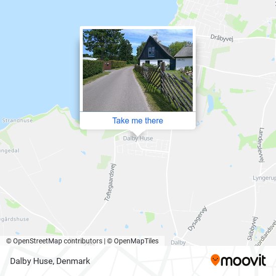 Dalby Huse map