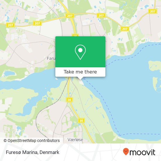 Furesø Marina map
