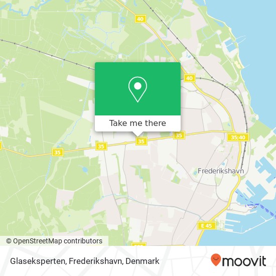 Glaseksperten, Frederikshavn map