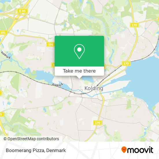 Boomerang Pizza map