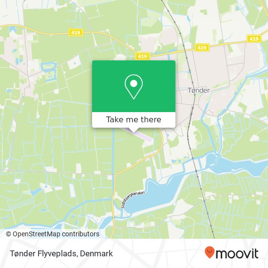 Tønder Flyveplads map