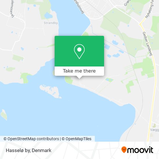 Hasselø by map