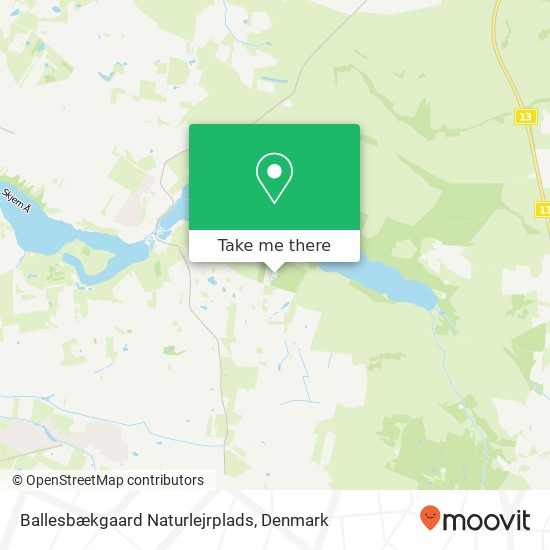 Ballesbækgaard Naturlejrplads map