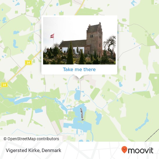 Vigersted Kirke map