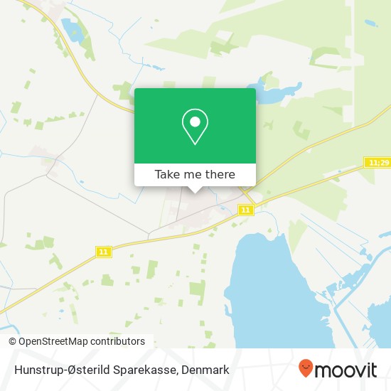 Hunstrup-Østerild Sparekasse map