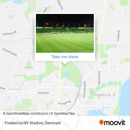 Fredericia NY Stadion map