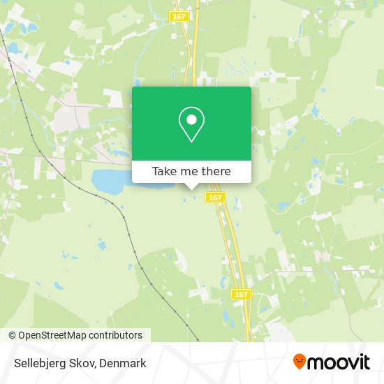 Sellebjerg Skov map