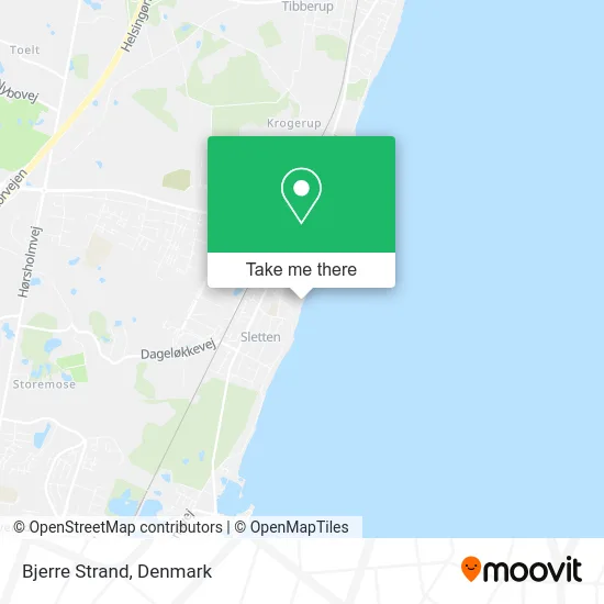 Bjerre Strand map