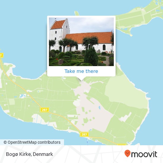 Bogø Kirke map