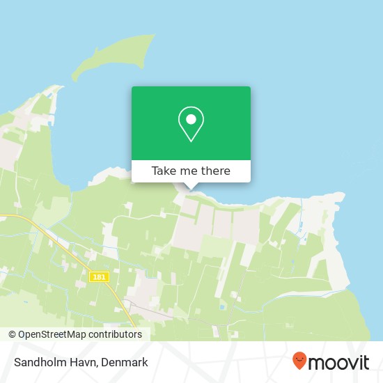Sandholm Havn map
