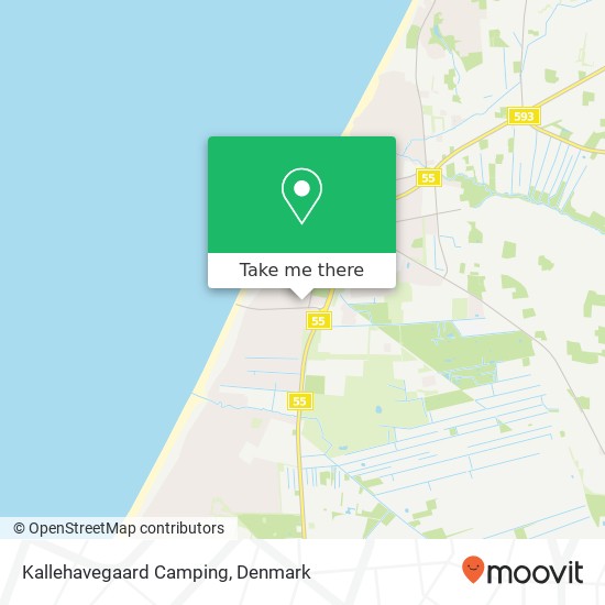 Kallehavegaard Camping map