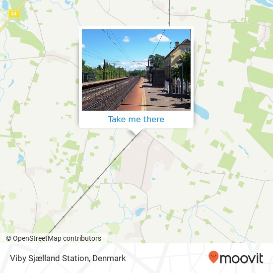Viby Sjælland Station map