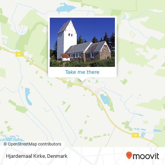 Hjardemaal Kirke map