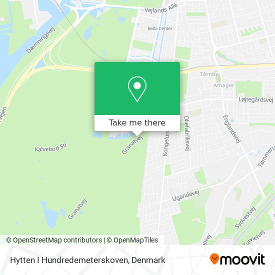 How to get to I Hundredemeterskoven in Tårnby by Bus, Train or Metro?