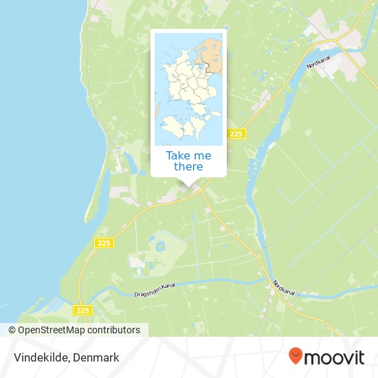 Vindekilde map