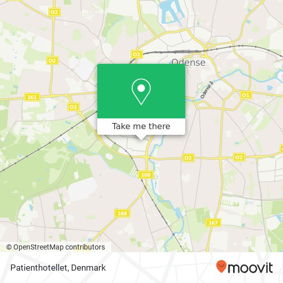 Patienthotellet map