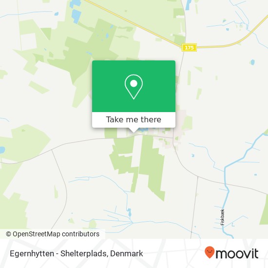 Egernhytten - Shelterplads map