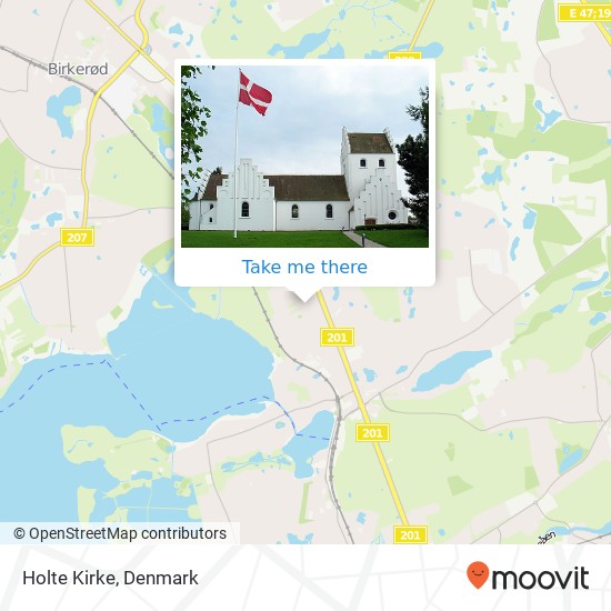 Holte Kirke map
