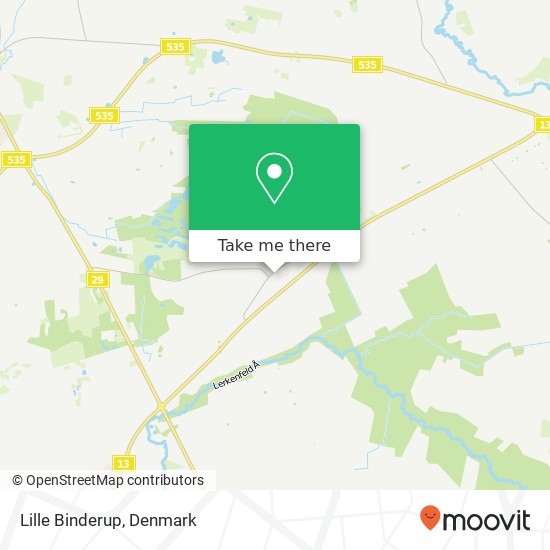 Lille Binderup map