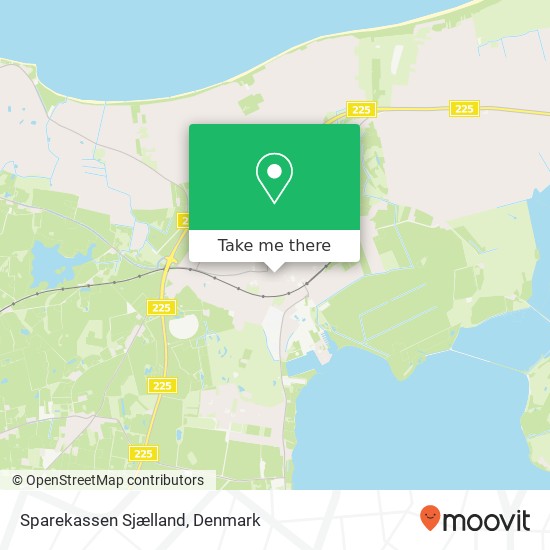 Sparekassen Sjælland map