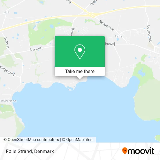 Følle Strand map