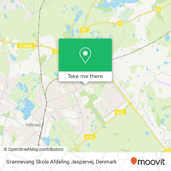 Grønnevang Skole Afdeling Jespervej map