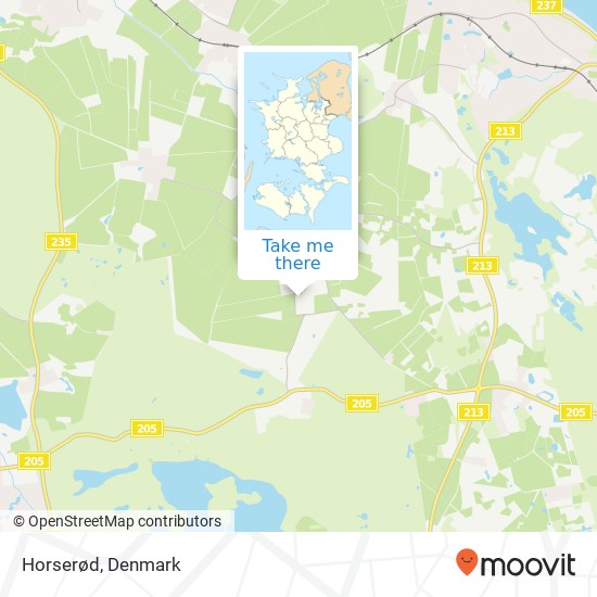 Horserød map