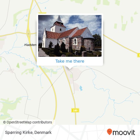 Spørring Kirke map