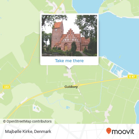 Majbølle Kirke map