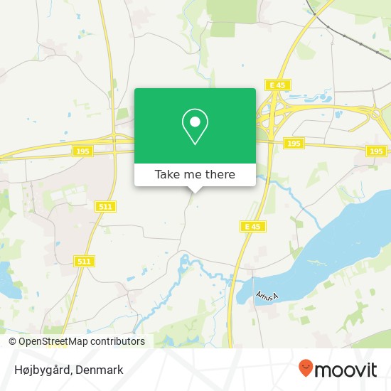 Højbygård map