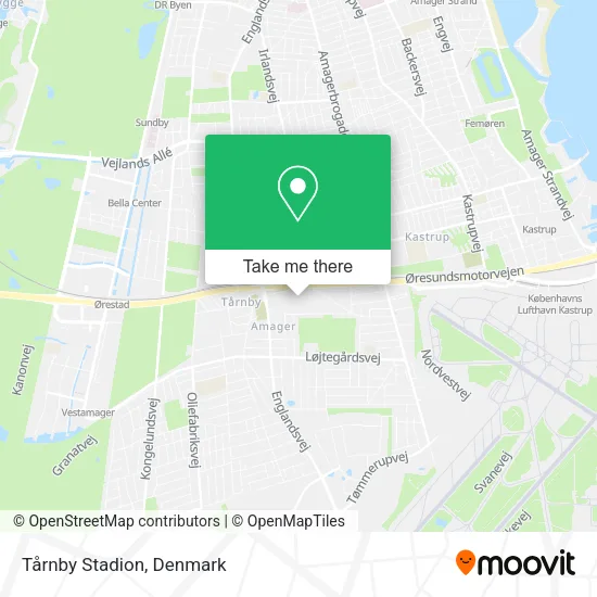 Tårnby Stadion map