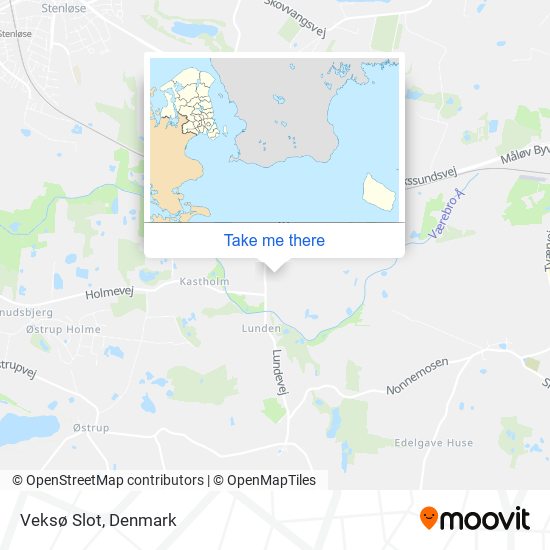 Veksø Slot map