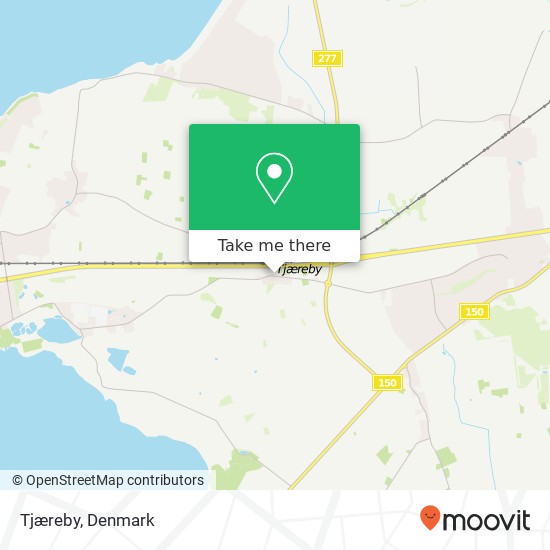 Tjæreby map