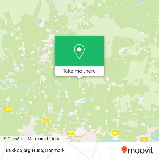 Bukkebjerg Huse map