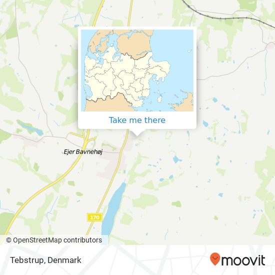 Tebstrup map