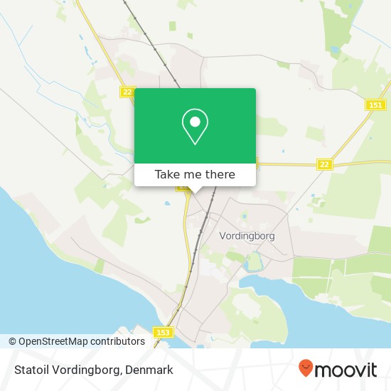 Statoil Vordingborg map