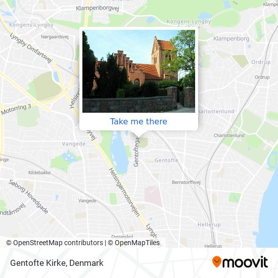 Gentofte Kirke map