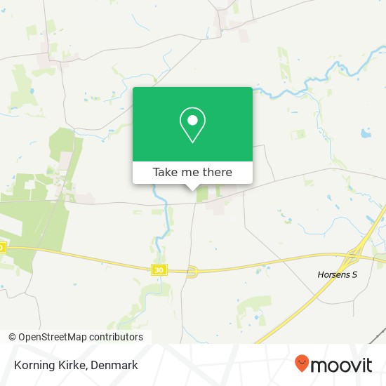 Korning Kirke map