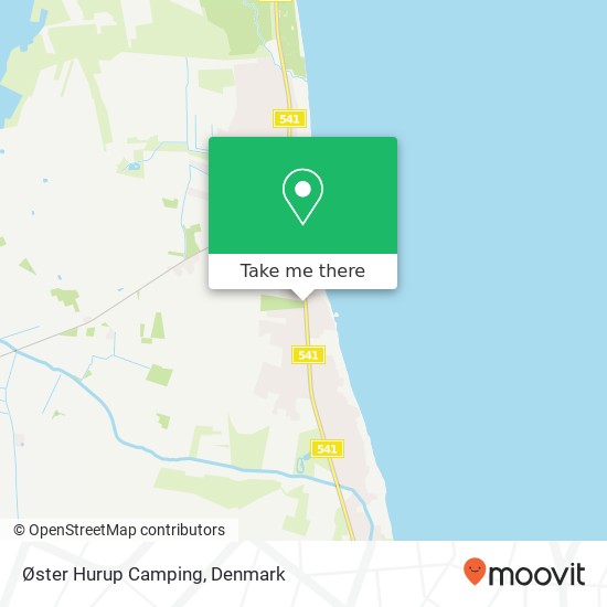 Øster Hurup Camping map