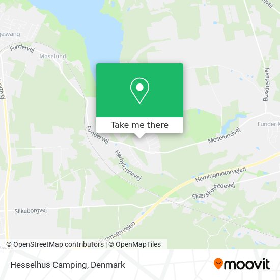 Hesselhus Camping map