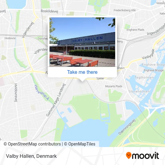 Valby Hallen map