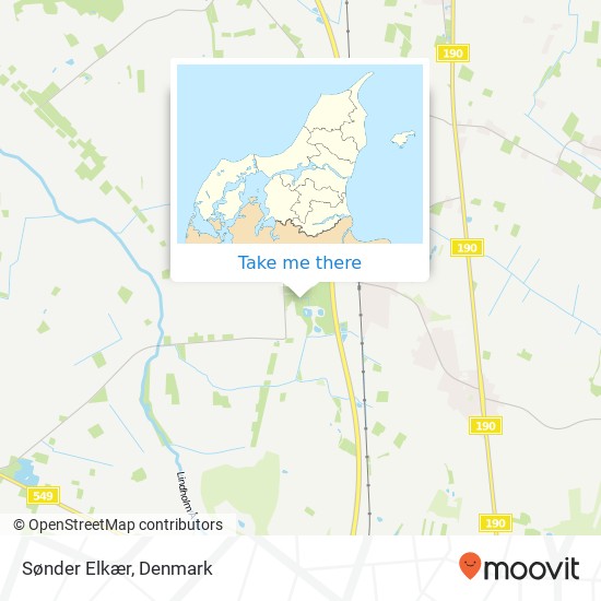 Sønder Elkær map