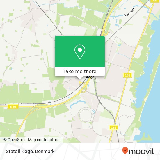 Statoil Køge map