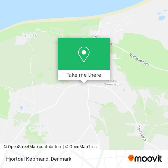 Hjortdal Købmand map